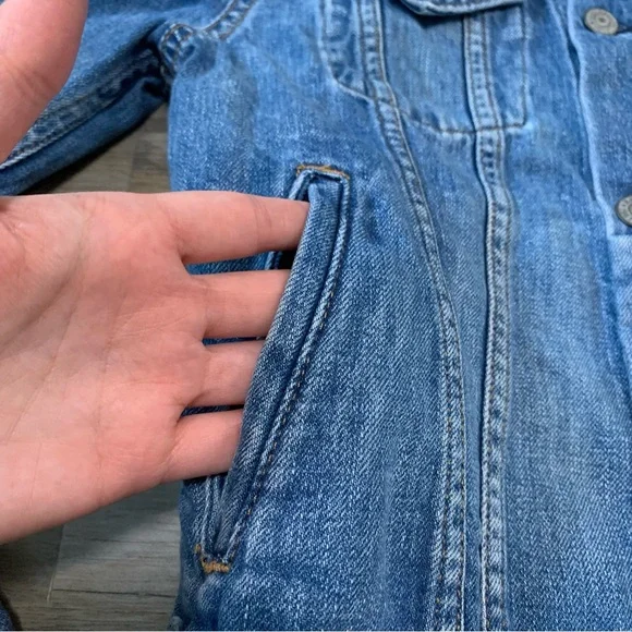 POLO Ralph Lauren Distressed Denim Jacket Size 16 - Picture 8 of 10